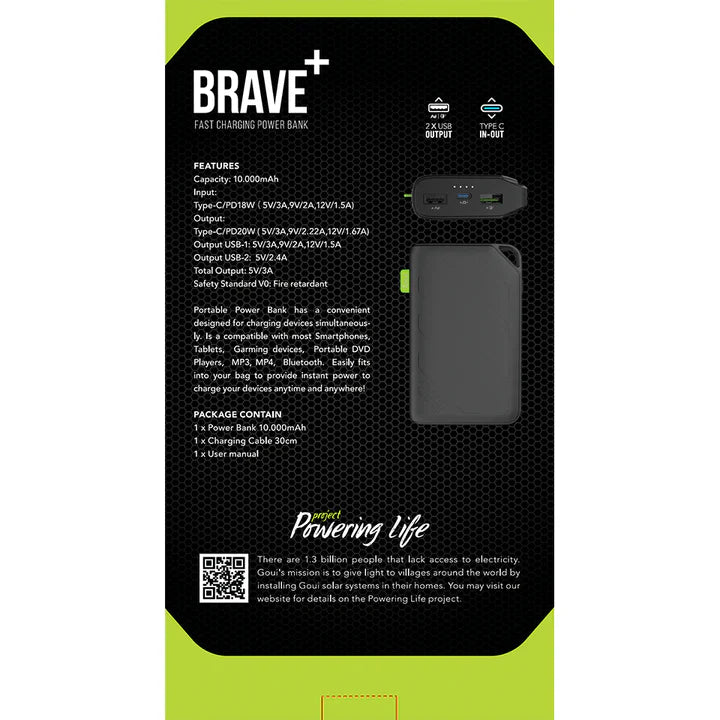 Goui Brave Plus PowerBank de 10000 mAh 20W